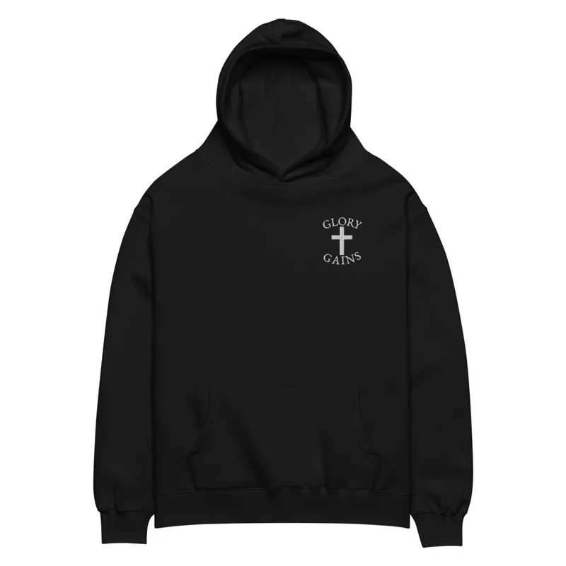 Oversized Hoodie - Nested Cross Back